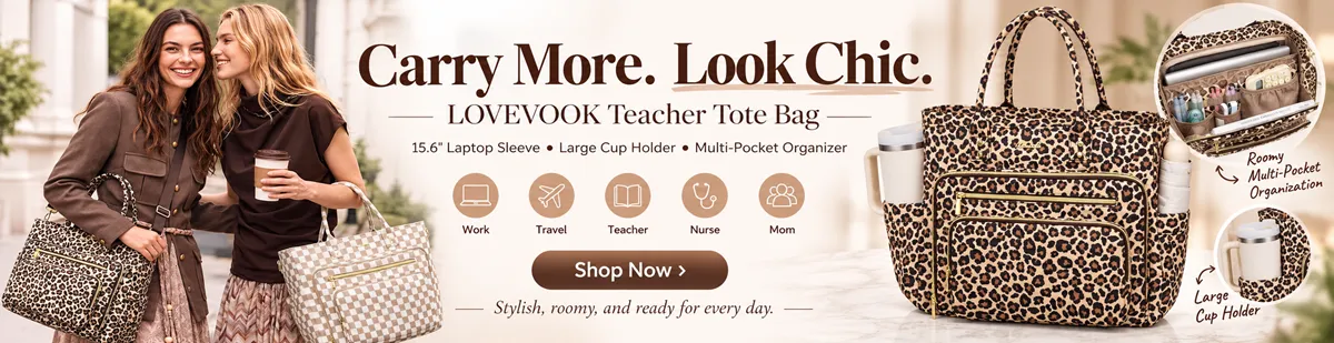 LOVEVOOK Teacher Tote Bag for Women Work